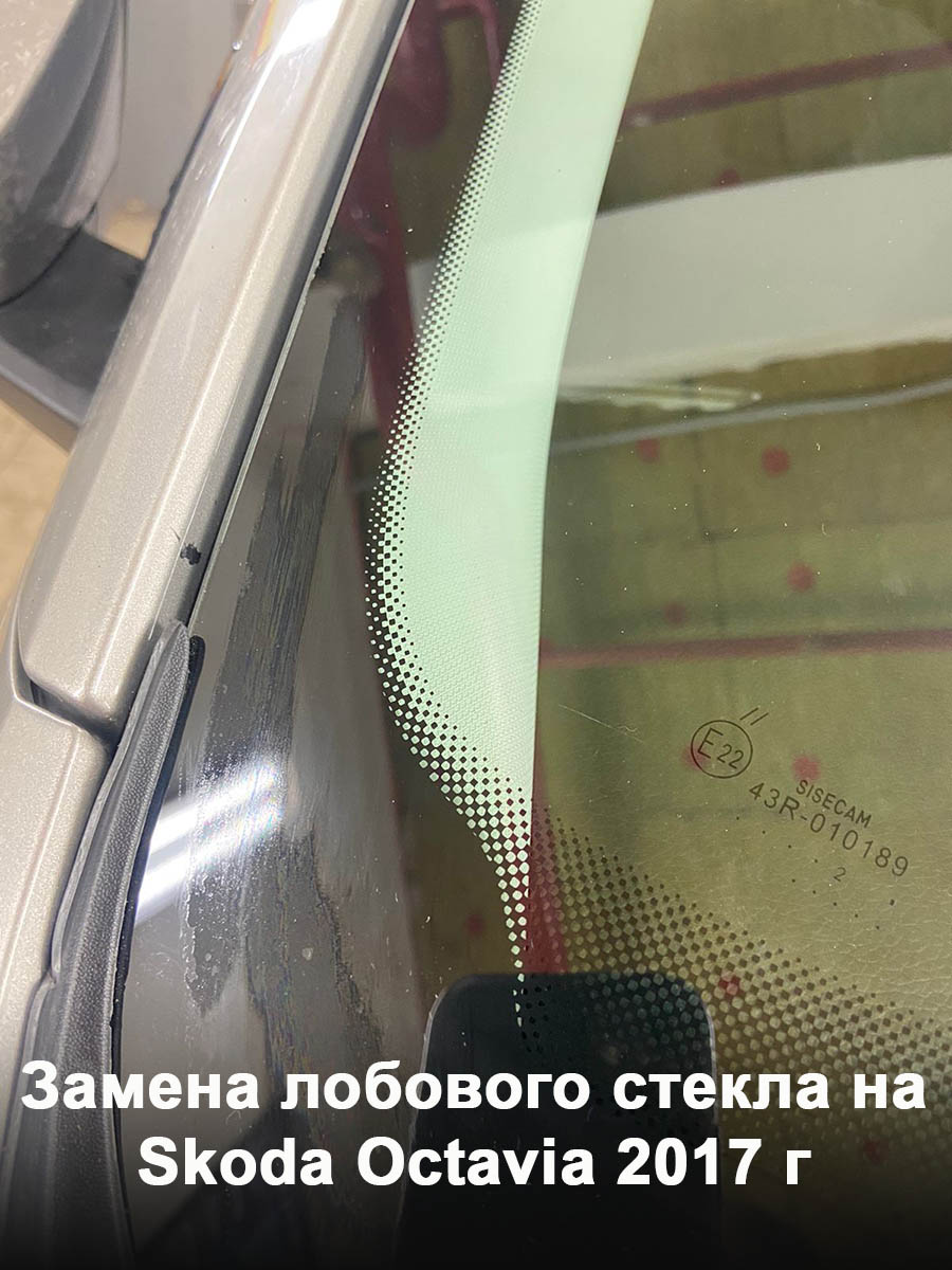 Замена лобового стекла на Skoda Octavia 2017 г