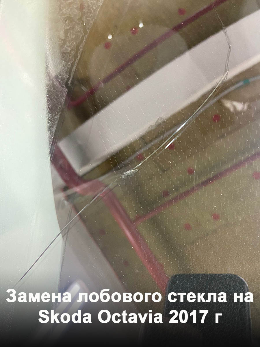 Замена лобового стекла на Skoda Octavia 2017 г